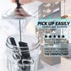 33 Oz Glass Disinfectant Jar with Removable Basket, Keedolla Barber