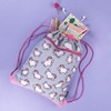 Fringoo - Kids Drawstring Bag - Front Zipped Pocket -