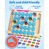 Coogam Memory Matching Game, Wooden Board Travel Toy with Memory