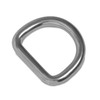 HEAVYTOOL D-Rings 40 mm x 6 mm Welded Stainless Steel