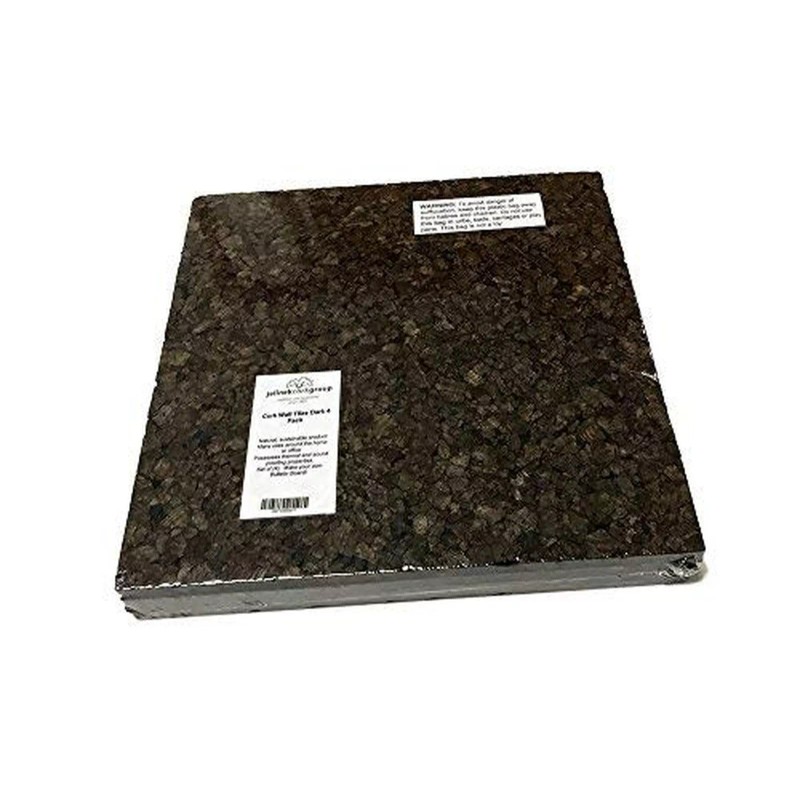 Jelinek Cork Cork Wall Tile Squares - Dark (4 Count)