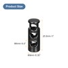 uxcell 12pcs Metal Cord Locks, 5mm Double Hole Spring Stopper
