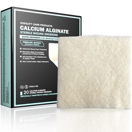 EVERLIT- “Apósito de Alginato de Calcio para Heridas | Suave, Antiadherente Apósito Estéril | Suave y Altamente Absorbe