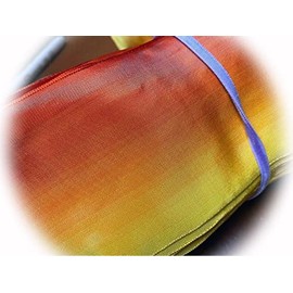 CharmingStuffStore Rayon Ribbon 3" Acetate Wire Ombre1yd Mango Orange TR1452MMM