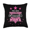Yes I'm A Superhero Codename Mama Funny Mother's Day Throw