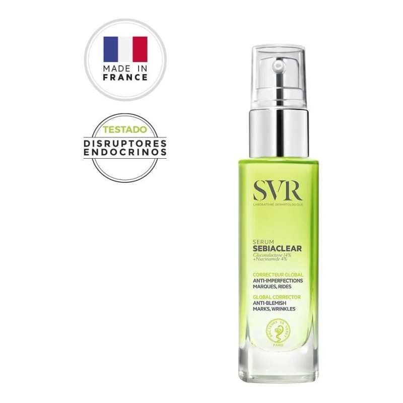 Sérum SVR Sebiaclear Niacinamida Antiacné Piel Grasa 30ml
