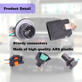 Headlight Wiring Harness 15841610 Compatible with GMC Sierra 1500 2007 2008 2009 2010 2011 2012 2013 Headlight Wire Harness and GMC Sierra 2500 HD 3500 HD 2007-2014 Headlight Assembly Wiring Harness