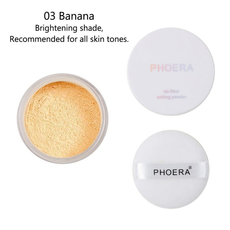 Phoera® Full Coverage Foundation, Primer, Setting Powder and MISKEEN Makeup