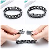 shajwo Cremation Urn Bracelet for Human Ashes for Men,Cuban Link