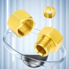 ERGAOBOY Brass Compression Pipe Fitting, 12 mm Pipe OD X