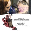 10 Wraps Coil Tattoo Machine Iron Frame Red Hollow Butterfly