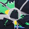 MIXIDON Children's hooded boys' pullover dinosaur zip sweatshirt headpiece jacket