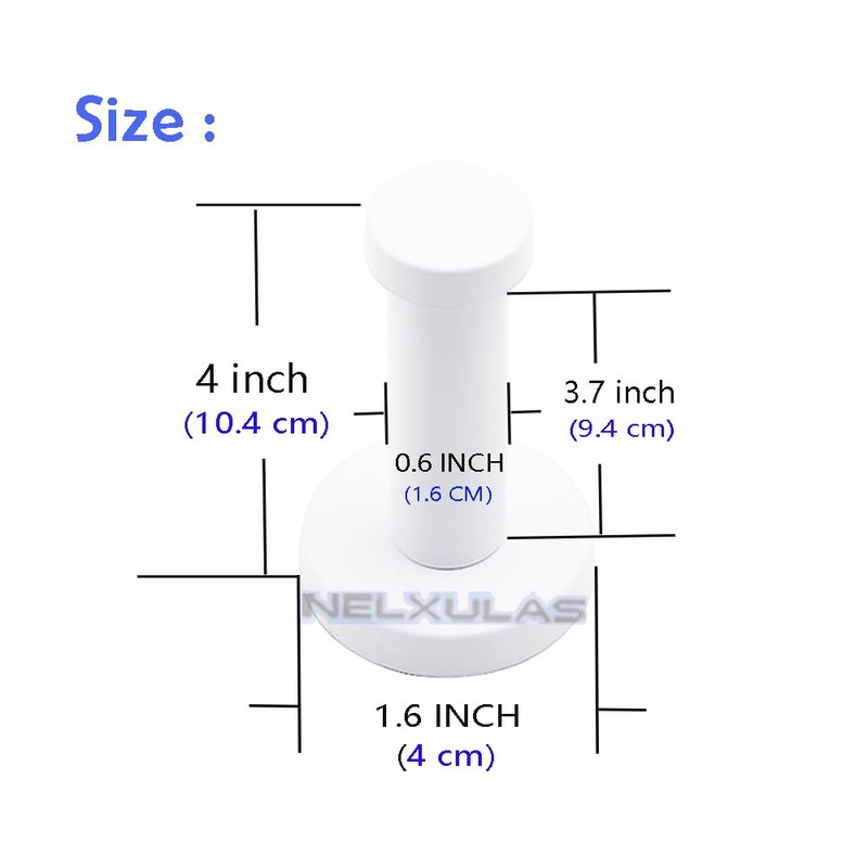 NELXULAS Classic White Stainless Steel Single Super Heavy Duty Wall