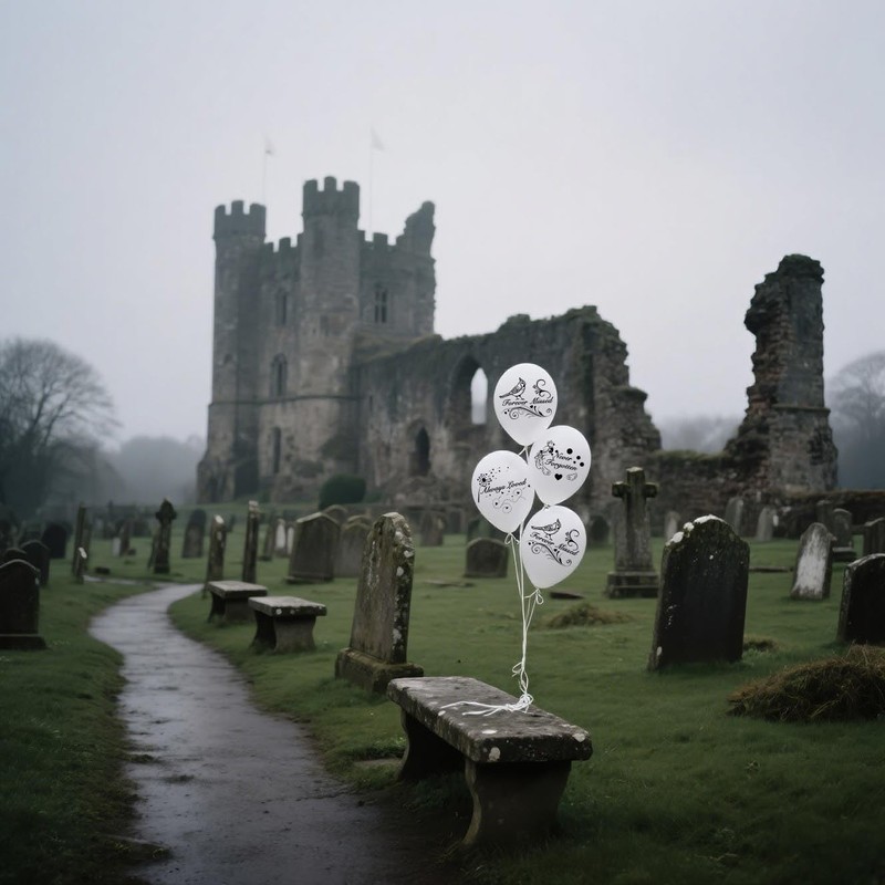 Memorial Remembrance Balloons 30 Pieces 12" White Funeral Themed Memorial