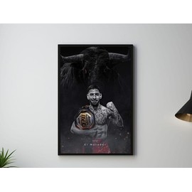 Ilia Topuria Poster, El Matador, UFC Poster, Poster Ideas, Spanish Poster, Fighter Poster, Athlete Motivation, Wall Decor, UFC fight poster - Color: 8x12in (20x30cm), size: Variant