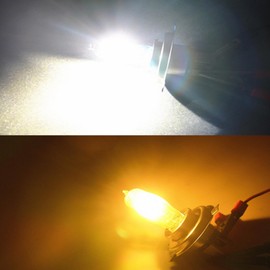 H6M Motorcycle ATV Bulbs Compatible with Yamaha Raptor 350 600 660R 700 700R YFM350R YFM660R Yamaha YFZ450 Motorcycles ATV fog lamp bulb, 8000LM 6000K White Light, Pack of 2