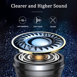 Retevis EAK005 Walkie Talkie Earpiece Compatible with 2 Way Radios RT619 RT622 RT668 RT24 Baofeng UV 5R 888s Clearer Sound Two Way Radio Headset with Acoustic Tube Coil Design (1 Pcs)