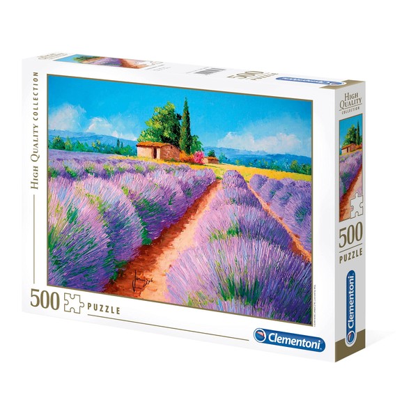 Clementoni - 35073 - Collection Puzzle - Lavender Scent - 500 Pieces - Made in Italy - Jigsaw Puzzles for Adult