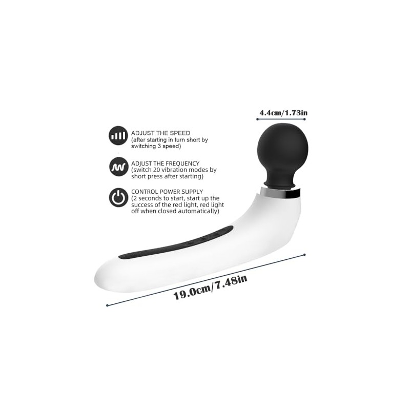 Small Massager - Handheld Back Massage - Quiet - Waterproof