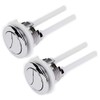 2 Pcs Standard 38 mm Toilet Buttons with Four Rods