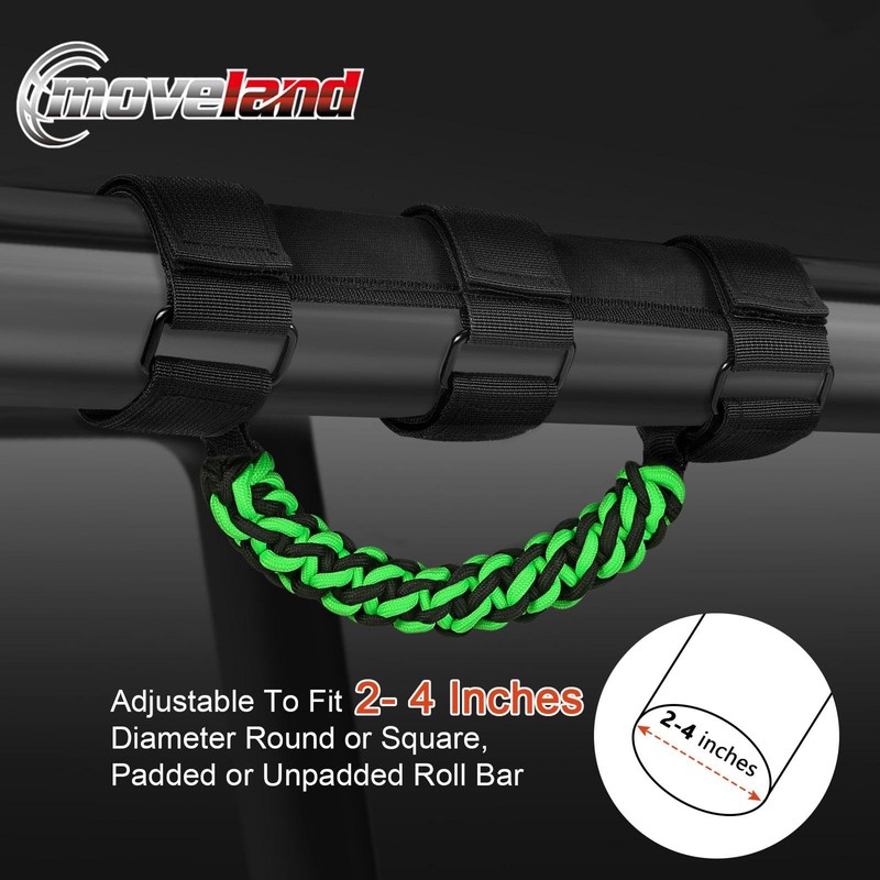 moveland Upgrade Handles Grab Roll Bar Grab Handles - Paracord