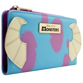 Top Monsters Scarer Inc Sulley Incorporated Purse Clutch Coin Pocket & Card Holder, Blue