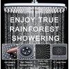 Rain Shower Head with Handheld Showerhead, Chrome 1.8GPM 460311