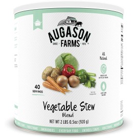 Augason Farms Vegetable Stew Blend 2 lbs 0.5 oz No. 10 Can PREPPER FOOD STORAGE