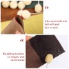 BUTUZE 50 Pcs Wool Daubers Wool Daubers Ball Brush Leather