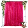 Sequin Backdrop Curtain Hot Pink Photo Backdrop 4FTx7FT Sequin Backdrop