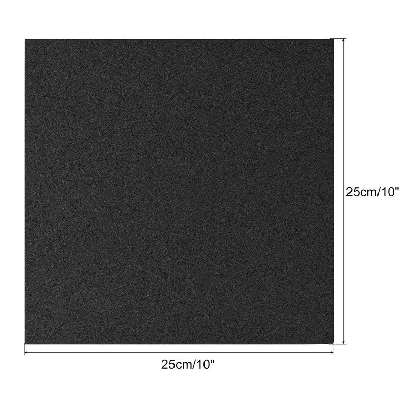 sourcing map Black EVA Foam Sheets 10 x 10 Inch