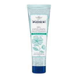 Acqua alle Rose, Tägliches Peeling-Gel für normale, gemischte oder fettige Haut, sanftes Gesichtspeeling mit adstringierenden Wirkstoffen von Multiflora, reinigt, Peeling und Reinigung, 150 ml