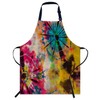 Smooffly Rainbow Tie Dye Vintage Apron Adjustable Apron Cooking Kitchen
