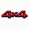 1pc 4X4 Car Tailgate Side Rear Trunk Metal Emblem Badge