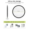 2PACK Flush Mount LED Ceiling Light Fixture Black, 12Inch 28Watt,