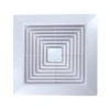 ABS Plastic Bathroom Exhaust Fan Cover with Springs, Ceiling/Wall Mounted
