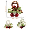 2 PCS Red Cherry Hair Claw Clip,Cute Fruit Hair Jaw,for