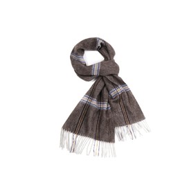 WAMSOFT Wool Winter scarf Plaid scarf Soft Warm Tartan checkered Striped Fashion Scarf Classic for Women Men Scarves