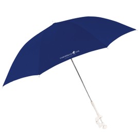Caribbean Joe Clamp On Umbrella for Beach Chair, Adjustable and Universal, UV Protection, 48 Inch Arc, Navy