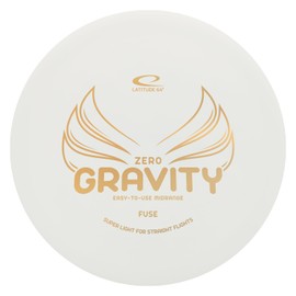 Latitude 64 Zero Gravity Fuse | Understable Disc Golf Midrange | Floats in Water | Lightweight w/Accurate Understable Flight | Beginner Mid Range Frisbee | Grippy Base Plastic | 120-130g (White)