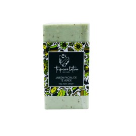 TQL | Jabon facial | Hecho de Té Verde | Skin Care | Cicatrizante | Elimina manchas en la piel | Piel mixta y grasa | 100 gr