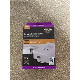 PROLINK In-Line Power Outlet with USB Charging Add On 54880