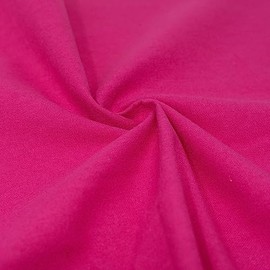 RTC Fabric 100% Cotton Solid Flannel, Bright Pink Cut by The Yard