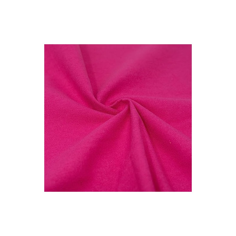 RTC Fabric 100% Cotton Solid Flannel, Bright Pink Cut by