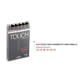 ShinHan Touch Twin Marker Set 6S Skin Tones A