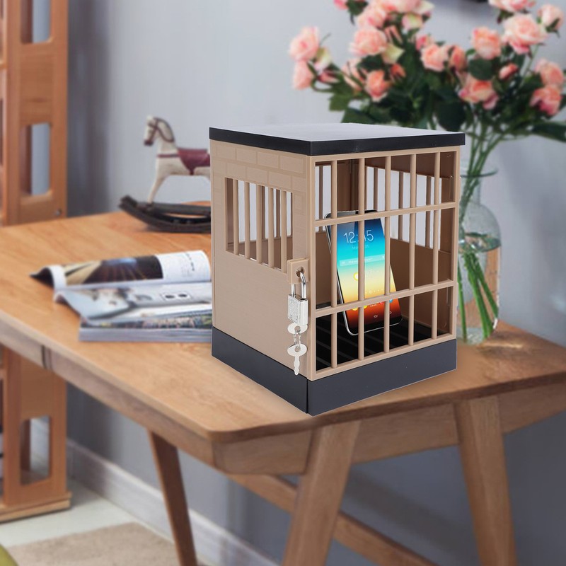 Cell Phone Lock Box with Key Lockable Mobile Phone Storage