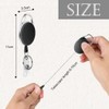 Vicloon Retractable Badge Reels, 3 Pcs Reel Clips Extendable Key