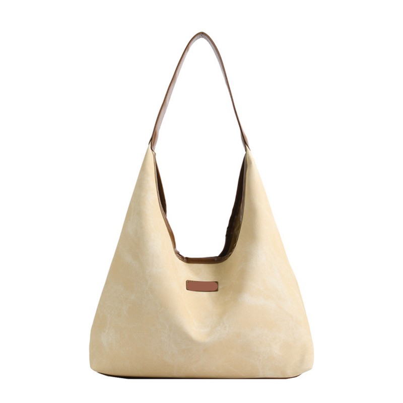 Shoulder Bag for Women Soft PU Leather Minimalistic Top Handle