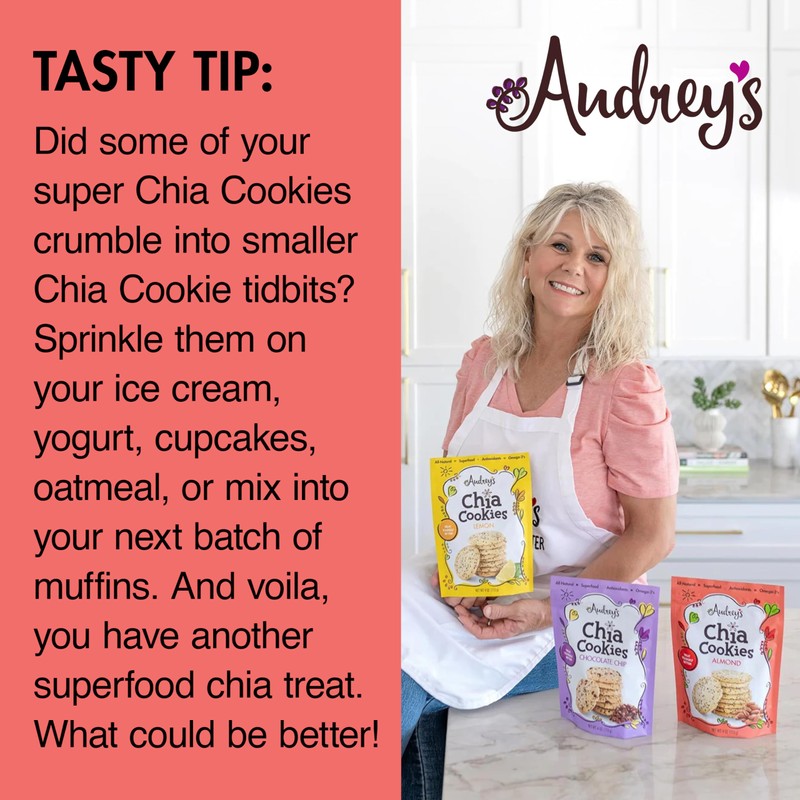 Audrey’s Almond Chia Cookies – Thin & Crispy Chia Seed