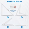 Meticuloso Folding Triangle Ruler 48inchs, Aluminum Framing Square Carpentry Squares